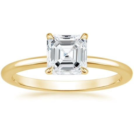 18K Yellow Gold Petite Elodie Ring with Luxe Ballad Diamond Ring