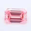 0.91 Ct. Fancy Vivid Pink Emerald Lab Grown Diamond