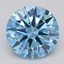1.54 Ct. Fancy Intense Blue Round Lab Grown Diamond
