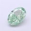 1.52 Ct. Fancy Vivid Green Oval Lab Grown Diamond