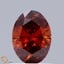 0.71 Ct. Fancy Deep Orange Oval Lab Grown Diamond