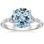 18K White Gold Nadia Diamond Ring, smalltop view