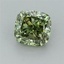 1.01 Ct. Fancy Vivid Green Cushion Lab Grown Diamond