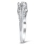 The Pesaro Ring, smalltop view on a hand
