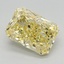 1.78 Ct. Fancy Vivid Yellow Radiant Lab Grown Diamond