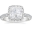 Platinum Sienna Halo Three-Quarter Coverage Diamond Ring (3/4 ct. tw.), smalltop view