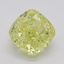 1.02 Ct. Fancy Intense Yellow Cushion Diamond