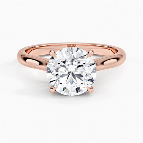 14K Rose Gold Dawn 2mm Diamond Ring