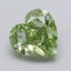 2.01 Ct. Fancy Vivid  Green Heart Lab Grown Diamond