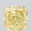 3.57 Ct. Fancy Intense Yellow Cushion Lab Grown Diamond