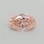 0.32 Ct. Fancy Intense Pink Oval Lab Grown Diamond