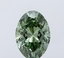 2.02 Ct. Fancy Vivid Green Oval Lab Grown Diamond