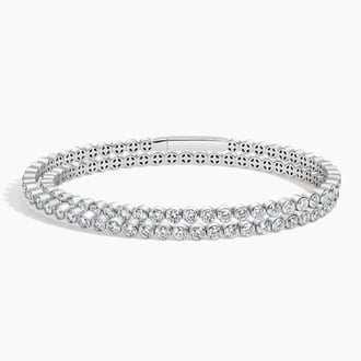 Lab Diamond Double Wrap Tennis Bracelet