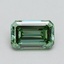 1.01 Ct. Fancy Vivid Pacific Green Emerald Lab Grown Diamond