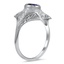 The Nadalia Ring, smalltop view on a hand