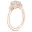 14K Rose Gold Adorned Opera Three Stone Diamond Ring (1/2 ct. tw.), smallside view