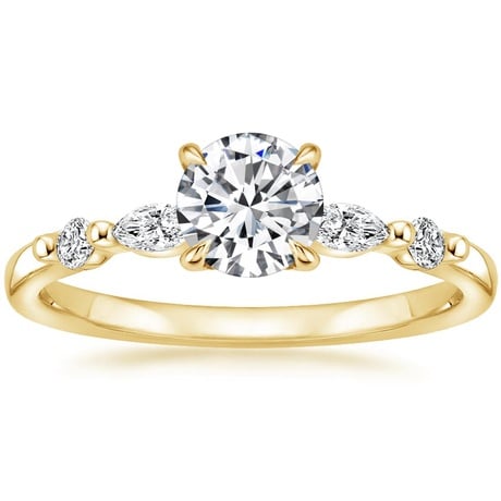 18K Yellow Gold Petite Versailles Diamond Bridal Set (3/8 ct. tw.)