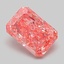 1.09 Ct. Fancy Vivid Pink Radiant Lab Grown Diamond