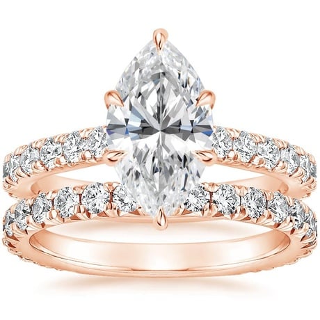 14K Rose Gold Luxe Sienna Diamond Bridal Set (1 1/8 ct. tw.)