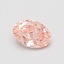 0.49 Ct. Fancy Vivid Pink Oval Lab Grown Diamond