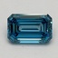 1.01 Ct. Fancy Vivid Blue Emerald Lab Grown Diamond