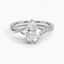 Platinum Chamise Diamond Ring (1/15 ct. tw.), smalltop view