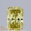 0.38 Ct. Fancy Intense Greenish Yellow Radiant Lab Grown Diamond
