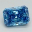 3.14 Ct. Fancy Vivid Blue Radiant Lab Grown Diamond