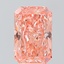 3.07 Ct. Fancy Vivid Orangy Pink Radiant Lab Grown Diamond