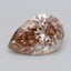 2.07 Ct. Light  Brown Pear Lab Grown Diamond