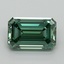 2.19 Ct. Fancy Vivid Pacific Green Emerald Lab Grown Diamond