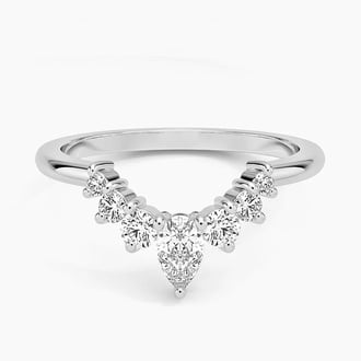 Lunette Diamond Ring (3/8 ct. tw.) in 14K White Gold