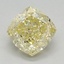1.32 Ct. Fancy Yellow Cushion Lab Grown Diamond