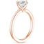 14K Rose Gold North Star Solitaire Ring, smallside view
