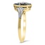 The Chardis Ring, smalltop view on a hand