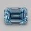 1.05 Ct. Fancy Vivid Blue Emerald Lab Grown Diamond