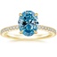 18K Yellow Gold Demi Half Coverage Diamond Ring (1/5 ct. tw.), smalltop view