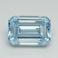 1.55 Ct. Fancy Intense Blue Emerald Lab Grown Diamond