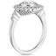 18K White Gold Alvadora Halo Diamond Ring, smallside view