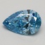 1.50 Ct. Fancy Vivid Blue Pear Lab Grown Diamond
