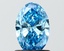 1.01 Ct. Fancy Vivid Blue Blue Oval Lab Grown Diamond