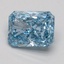 1.08 Ct. Fancy Vivid Blue Radiant Lab Grown Diamond