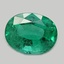 8.9x7.0mm  Green  Oval   Emerald