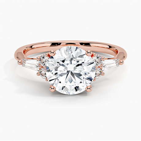 14K Rose Gold Yvonne Diamond Ring
