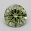 1.01 Ct. Fancy Vivid  Green Round Lab Grown Diamond