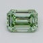 1.56 Ct. Fancy Vivid  Green Emerald Lab Grown Diamond