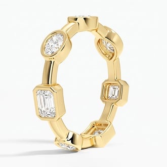 Melange Aimee Lab Eternity Diamond Ring in 14K Yellow Gold