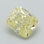 1.05 Ct. Fancy Intense Yellow Cushion Lab Grown Diamond