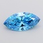 2.02 Ct. Fancy Vivid None Blue Marquise Lab Grown Diamond