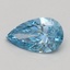 0.54 Ct. Fancy Vivid Blue Pear Lab Grown Diamond